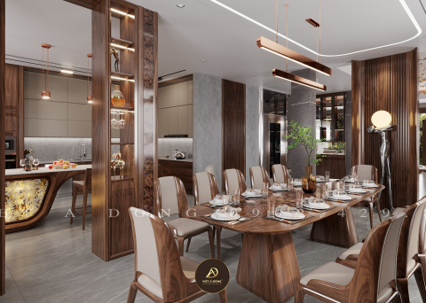 Bàn ăn gỗ óc chó BA - 24